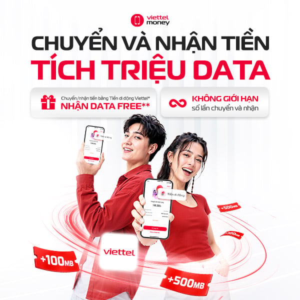 Chuyển tiền liên mạng - Free triệu Data